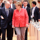 German Chancellor Angela Merkel and Russian President Vladimir Putin attend the first session of the G-20 summit July 7, 2017, in Hamburg, Germany. (Thorsten Gutschalk-Pool/Getty Images)